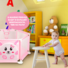 Манеж складной Bondibon «ВЕСЁЛЫЕ ИГРЫ», розовый, 125х55 см - ВВ4487