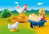 Конструктор Playmobil 1.2.3.: Жена фермера с курочками - 6965pm