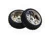 Front Gold Chrome Rim & Tire Complete (85005PG+85006) 2P