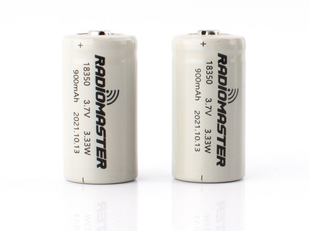 Аккумуляторы Li-Ion 18350 для аппаратуры Radiomaster Zorro (900мАч, 2 шт.) - HP157-18350-900