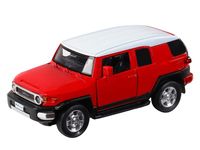 Машина Автопанорама Toyota FJ Cruiser, красный, масштаб 1:32, свет, звук, инерция - JB1251289