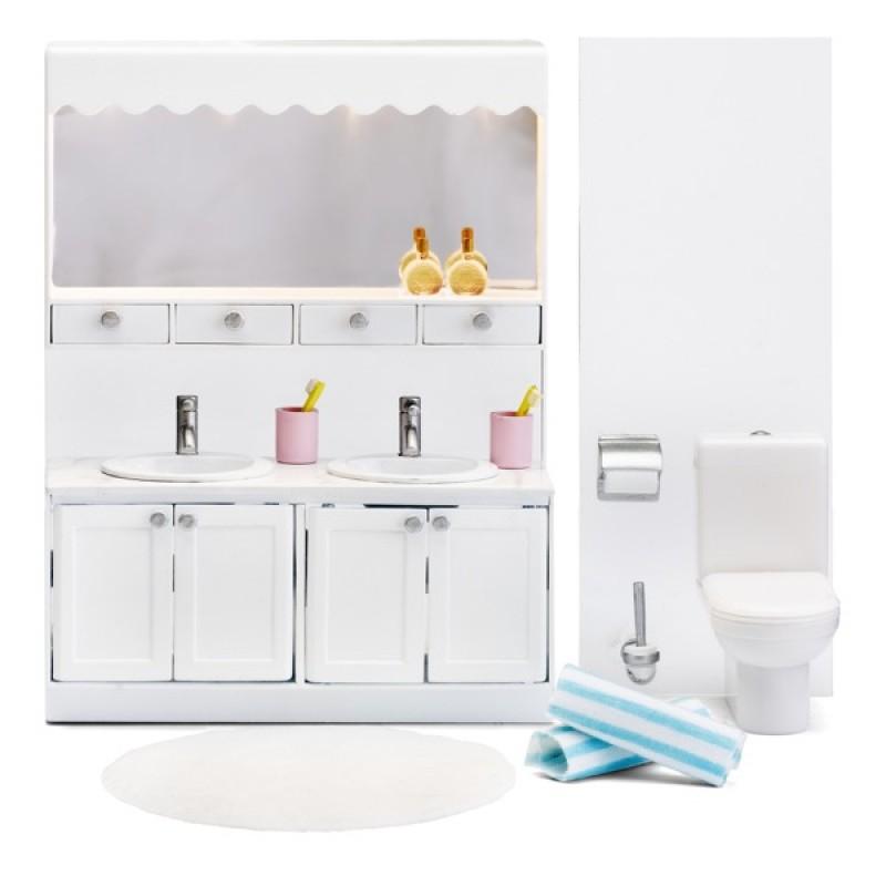 Мебель для домика Lundby Смоланд Ванная с 2 раковинами - LB_60208800