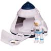 Игровой набор Junfa Капсула посадочная космическая с фигуркой космонавта - WA-27010