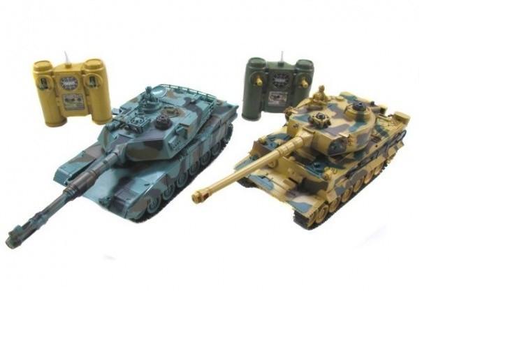 Радиоуправляемый танковый бой Zegan Leopard 2A5 vs Tiger I масштаб 1:28 RTR 27 Mhz - 99823