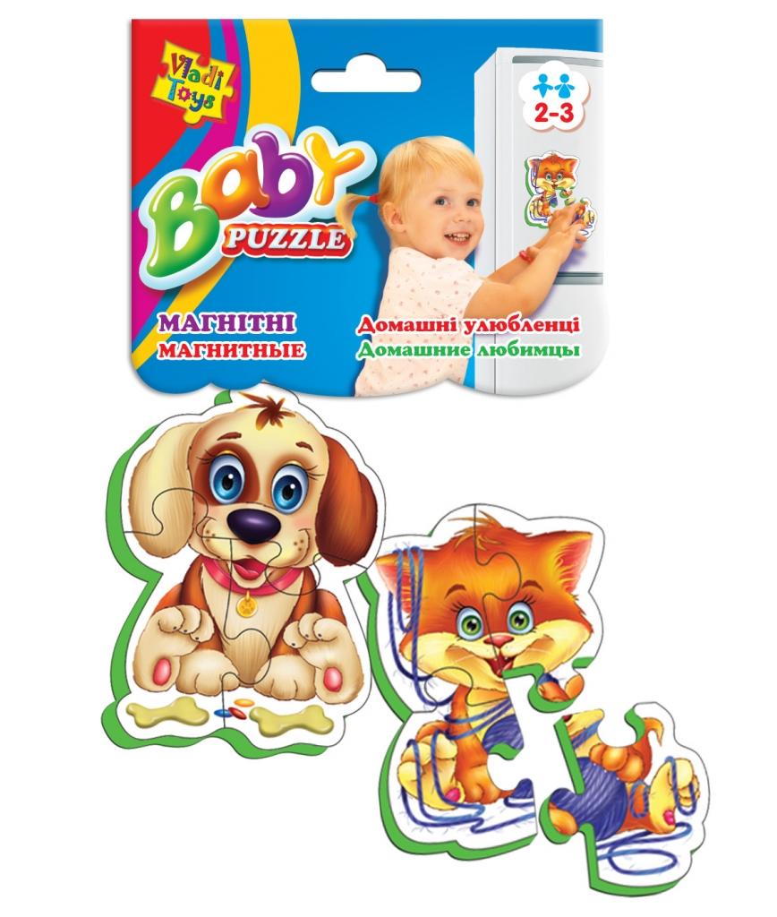 Пазл Vladi Toys Домашние любимцы магнитный - VT3208-02