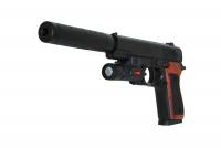 Пистолет пневматика, лазер, глушитель HC-Toys - SP-3D