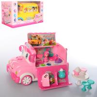 Игровой набор Shenzhen Toys автобус, мебель, фигурка, посуда, свет. звук - JB400815