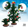 Новогодний набор Bondibon Деревянная ёлочка 3D с игрушками, высота 29см - ВВ4685