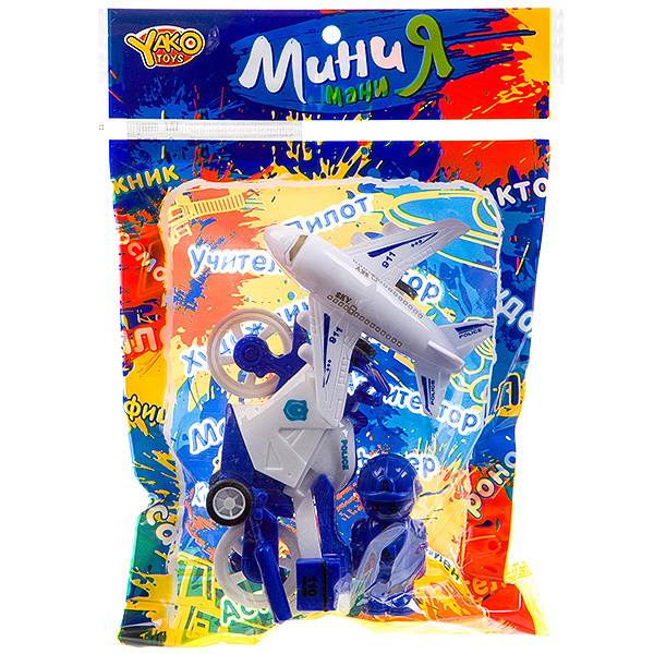 Игровой набор Yako Toys транспорт, 3 предмета, М7485 - В93190