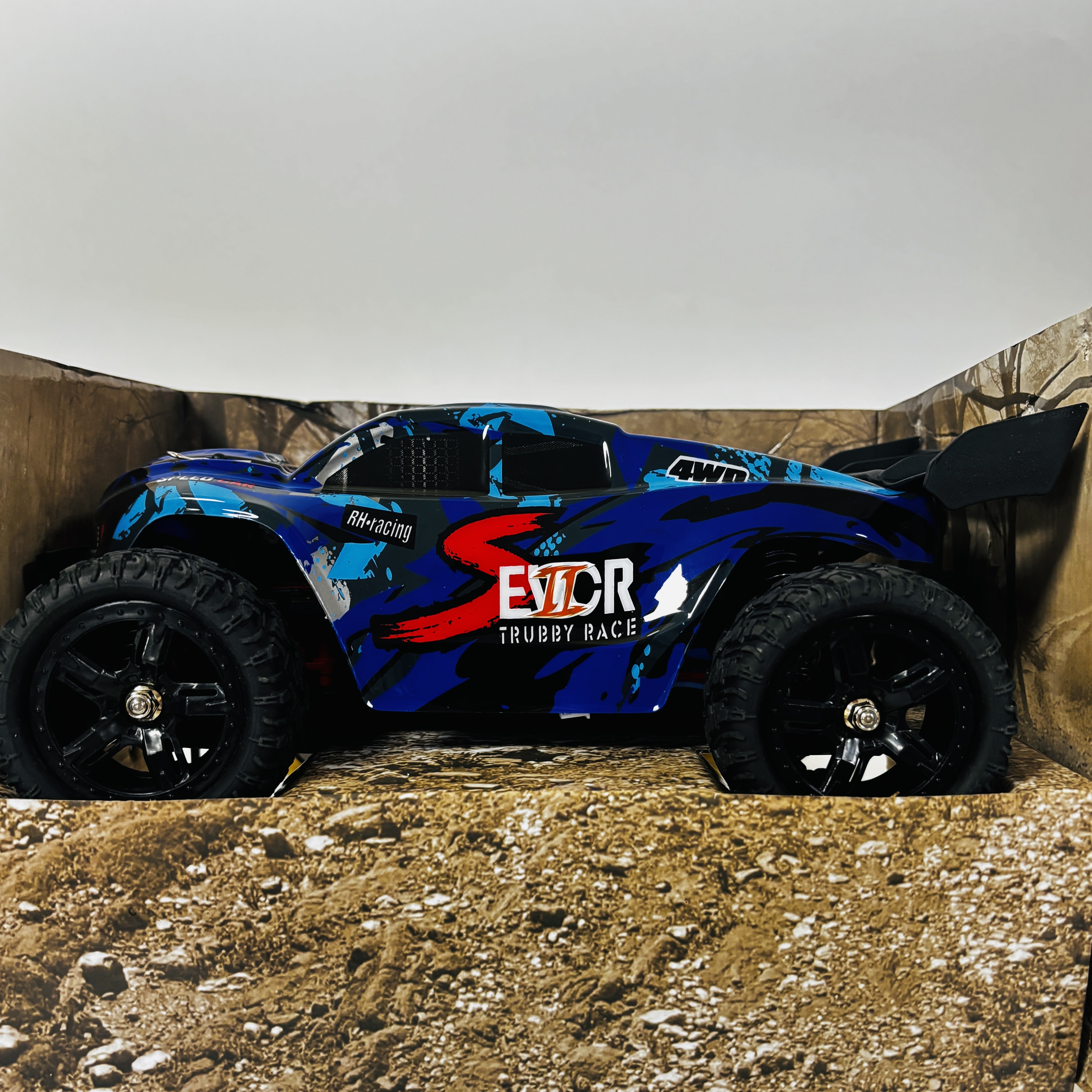 Радиоуправляемый трагги Remo Hobby S-EVOR 4WD RTR масштаб 1:16 2.4G - RH1665UPG-BLUE-Уценка
