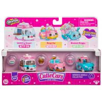 Набор из трех машинок Moose Cutie Cars с фигурками Shopkins Wedding Wheels - 57136|ast57101 (57136, 57137, 57138, 57139)