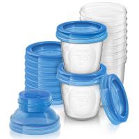 Набор контейнеров с адаптером для молокоотсоса Philips AVENT - SCF618|10
