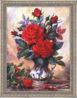 Алмазная мозаика *Прекрасные розы*, 30*40 - АЖ-1349