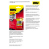 Клей универсальный UHU Super Glue, 1 мл, 3 шт, блистер - UHU-45415
