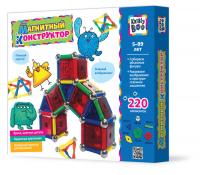 Конструктор магнитный Kribly Boo, 220 элементов - 1094