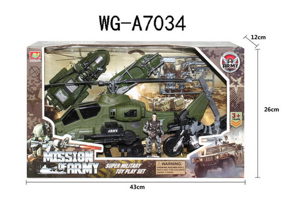 Набор военной техники с фигуркой и акссесуарами Junfa Toys - HW-M2909