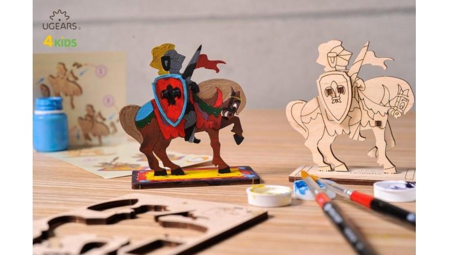 3D-пазл Ugears 4kids Рыцарь - 10009