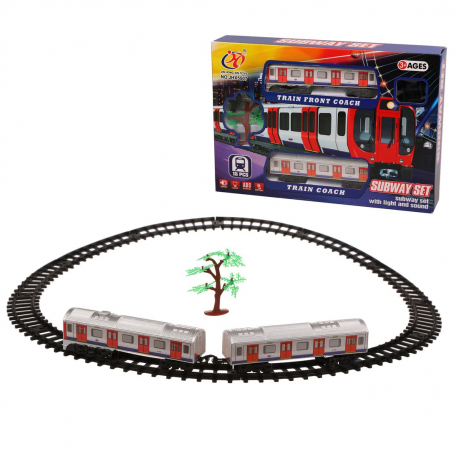 Игровой набор *Железная дорога*, свет, звук - JHX5507