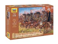 Сборные солдатики ZVEZDA Польские крылатые гусары, масштаб 1:72 - ZV-8041