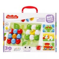 Мозаика BabyToys для самых маленьких 6 цветов, 39 элементов - 02523
