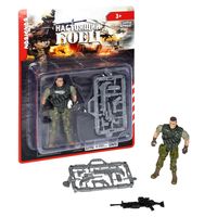 Набор игровой АРМИЯ *НАСТОЯЩИЙ БОЕЦ*, фигурка солдата в футболке с комплектом оружия Bondibon - ВВ5303