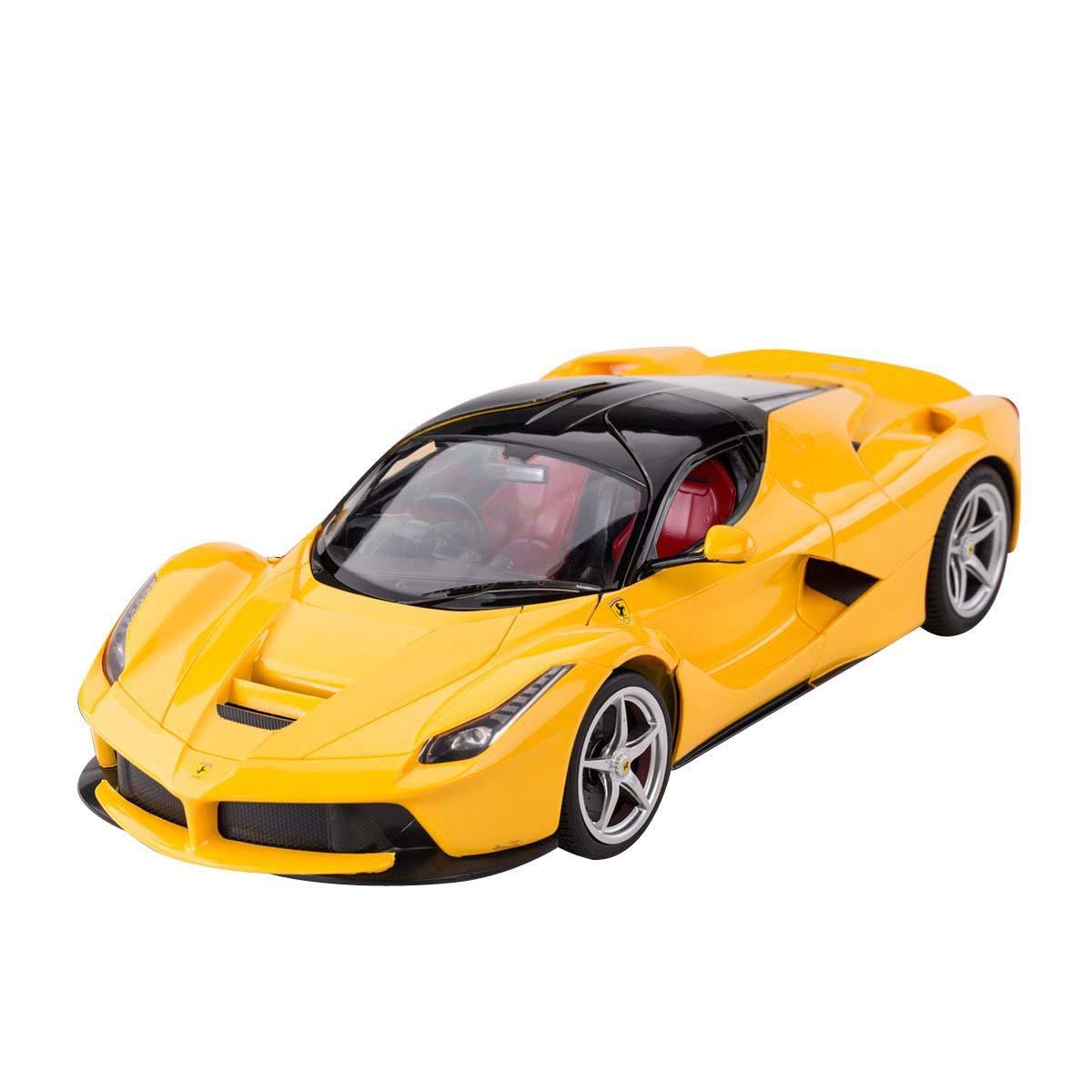 Радиоуправляемая машина Rastar Ferrari LaFerrari, масштаб 1:14, свет, открываются двери, цвет жёлтый 40MHZ - 50100Y