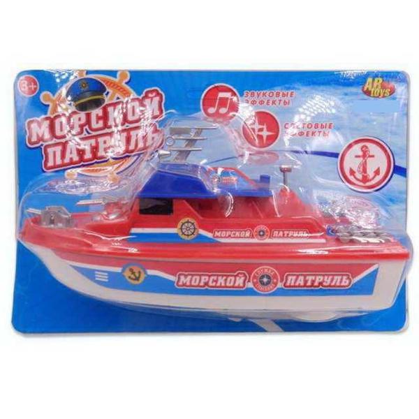 Катер ABtoys *Морской патруль*, световые и звуковые эффекты - C-00380