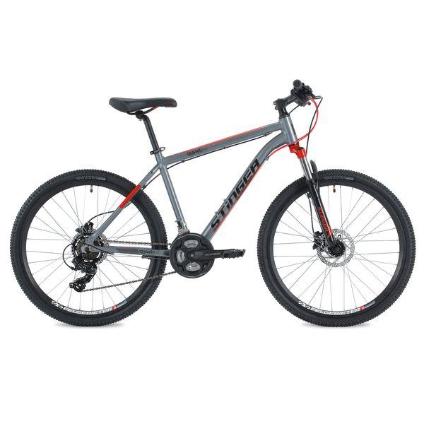 Велосипед Stinger 26* Graphite Evo; 18*; серый; TY30|TY300|TS38 - 26AHD.GRAPHEVO.18GR8