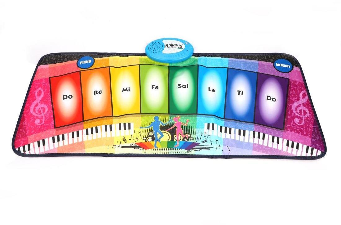 Развивающий игровой коврик:Танцевальная радуга, свет, звук - SLW9381