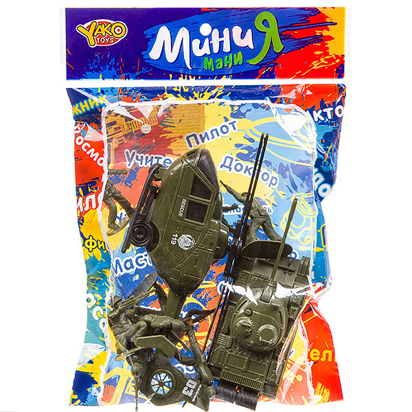 Игровой набор Yako Toys Военная техника, 4 предмета, M7718 - В94371