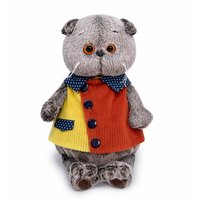 Мягкая игрушка Budi Basa Басик в вельветовом жилете 22 см - Ks22-198