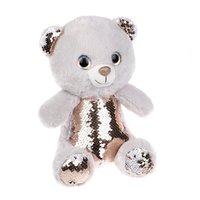 Мягкая игрушка Fluffy Family Мишка с пайетками 27 см - 681812