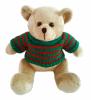 Мягкая игрушка ABtoys Медведь в свитере,  бежевый, 12 см - M3000