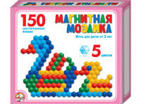 Мозаика магнитная шестигранная 150 фишек, 5 цветов - 00960ДК