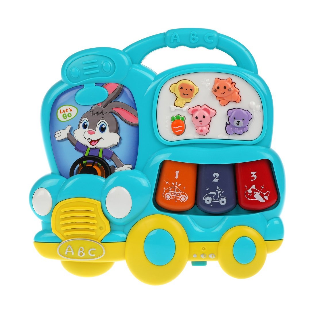 Игрушка Жирафики *Машинка-пианино*, свет, музыка, звуки - 939800