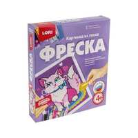 Фреска LORI Картина из песка *Кошечка* - Кп-052