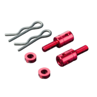 Клипсы M3X8 Alum. post (red) (2) - MST-210482R