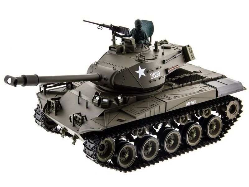Радиоуправляемый танк Heng Long M41 *Walking Bulldog* Original V7.0  2.4G  RTR масштаб 1:16 - HL3839-1O7.0