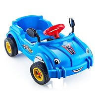 Машина педальная GUCLU Cool Riders, с клаксоном, синяя - 2887_Blue