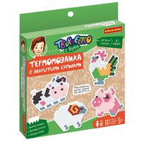 Набор для творчества ТЕРМОМОЗАИКА *ЖИТЕЛИ ФЕРМЫ* с закрытыми бусинами Творчество с Буки Bondibon - ВВ5331