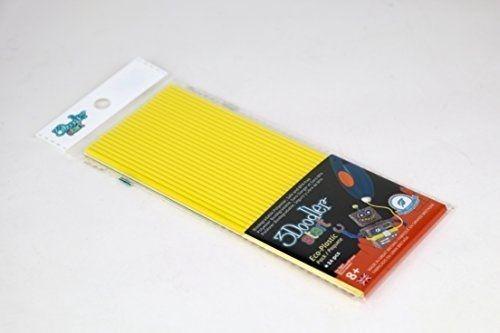 Эко-пластик к 3Д ручке 3DOODLER START, цвет желтый 24 шт - 3DS-ECO04-YELLOW-24