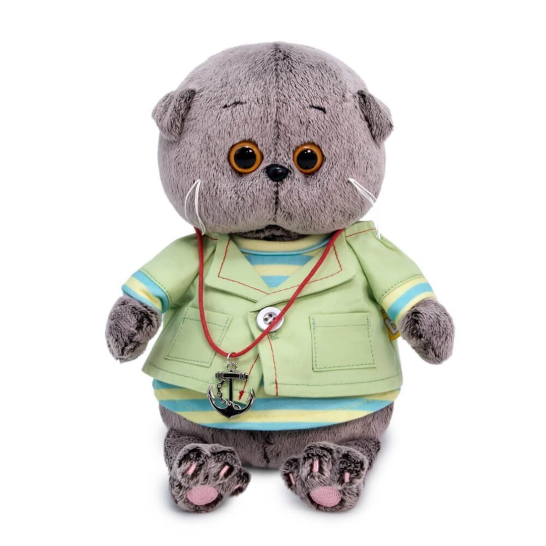 Мягкая игрушка Budi Basa Басик BABY в морском костюме 20 см - BB-105
