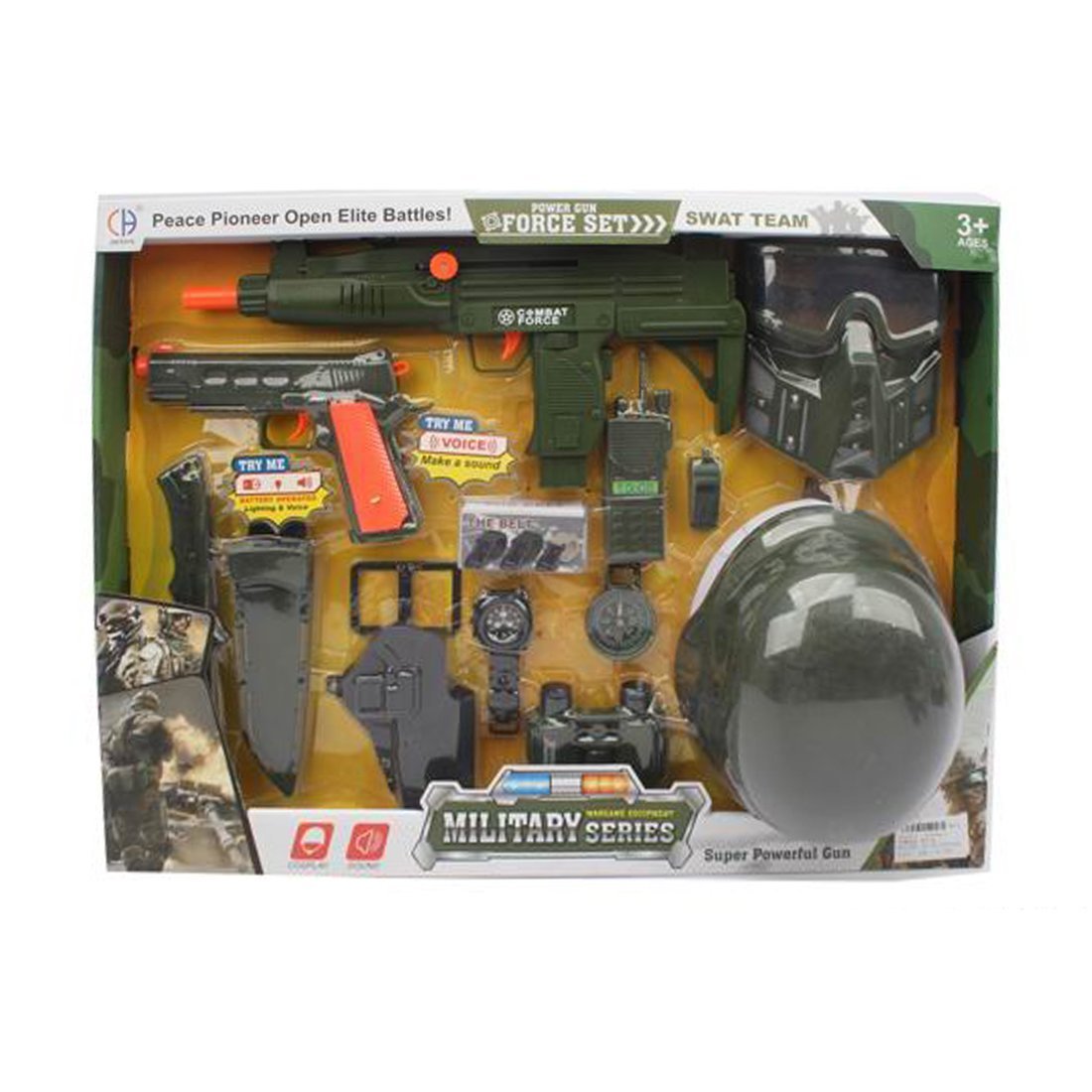 Игровой набор Военный, свет, звук - CH850A-3