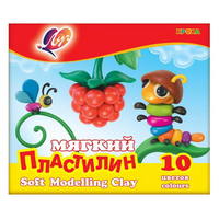 Пластилин мягкий *Кроха* 10 цв., 165гр - 12С875-08