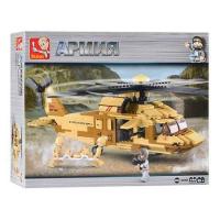 Конструктор серии Армия, Спасательный вертолет, 439 деталей - M38-B0509
