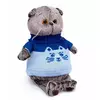 Мягкая игрушка Budi Basa Басик в свитере Кот 22 см - Ks22-207