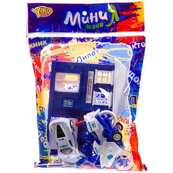 Набор Yako Toys полицейский участок со зданием, 4 предмета, М7474 - В93183