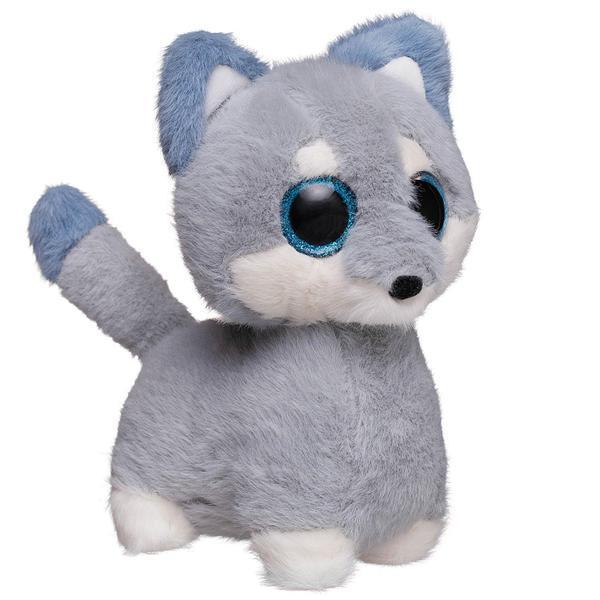 Мягкая игрушка Abtoys Глазастики. Волк серый, 19см - M4920
