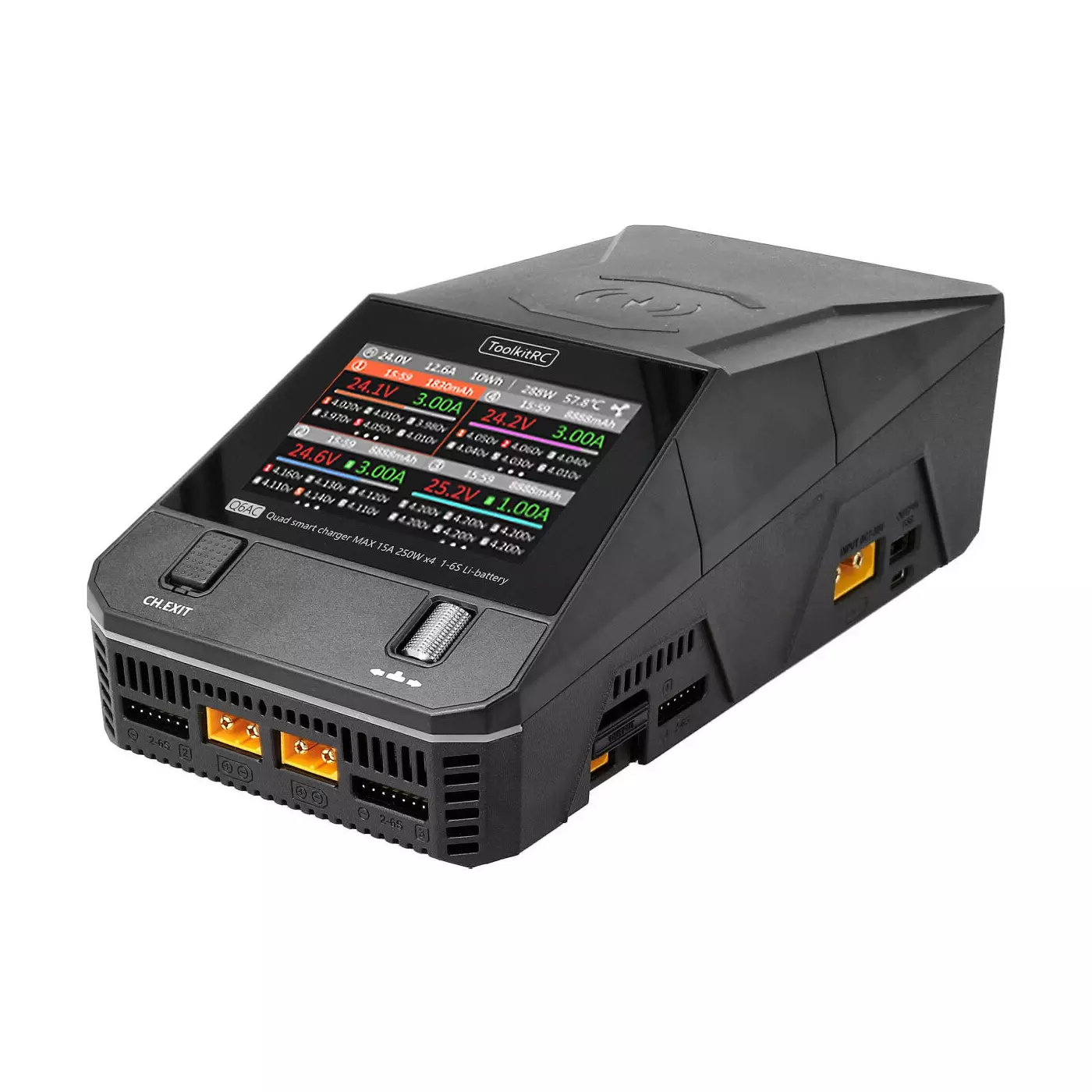 Зарядное устройство ToolkitRC Q6AC Quad charger AC|DC 400W|1000W - TK12900-EU