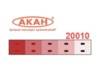 Краска АКАН акрилатлатексная Красная матовая, 10 мл - AKAH20010